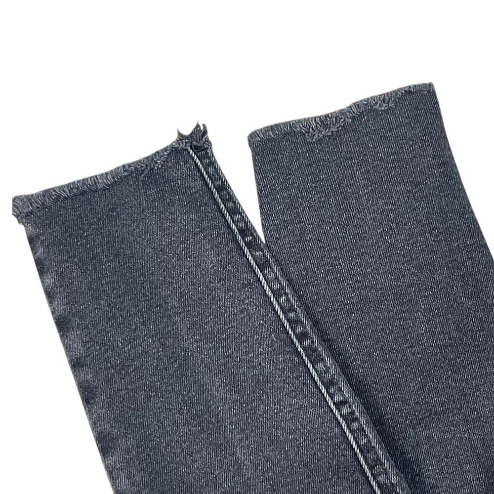 We The Free Skinny Jeans Women 26 Faded Black Excellent High Rise Raw Hem - Picture 8 of 13